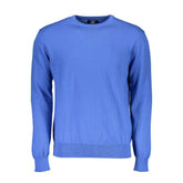 La Martina Blue Cotton Men Sweater -   -  La Martina.